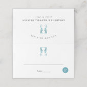 Platzkarten am Strand mit Wahlmöglichkeit (Außenseite Aufgefaltet)