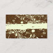 Platzkarten aus braunem Leder (Rückseite)