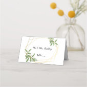 Platzkarten aus Gold, Folien, Waldland (Rückseite)