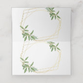 Platzkarten aus Gold, Folien, Waldland (Innenseite Aufgefaltet)