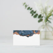 Platzkarten aus handgemalten blauen Marmor Visitenkarte (Stehend Vorderseite)