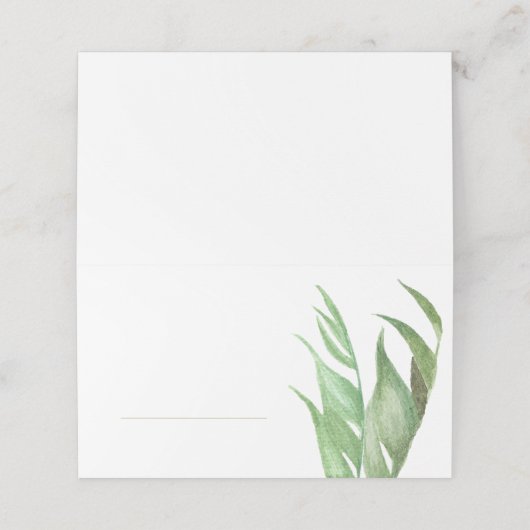 Platzkarten aus Palmblättern (Außenseite Aufgefaltet)