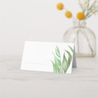 Platzkarten aus Palmblättern