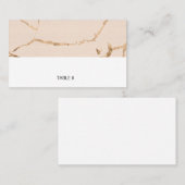 Platzkarten aus rosa und goldfarbenem Marmor - fla (Vorne/Hinten)