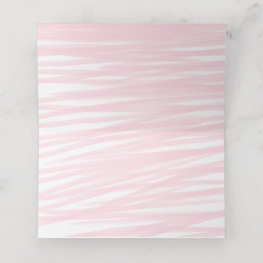 Platzkarten "Blushing Pink" (Innenseite Aufgefaltet)