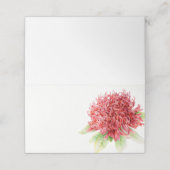 Platzkarten der Roten Waratah Aquarellkunst (Außenseite Aufgefaltet)
