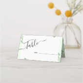 Platzkarten der Tischnummer Minimal (Rückseite)