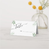 Platzkarten der Tischnummer Minimal (Rückseite)