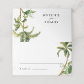 Platzkarten der Tropennamenkarte (Außenseite Aufgefaltet)