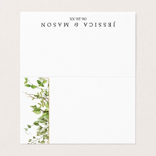 Platzkarten der Waldlandwirtschaft Visitenkarten (Außenseite Aufgefaltet)