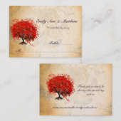 Platzkarten des Roten Herzens (Vorne/Hinten)