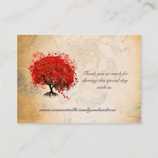 Platzkarten des Roten Herzens (Rückseite)