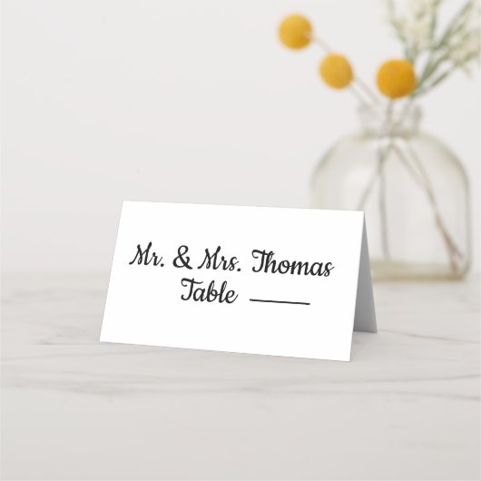 Platzkarten, elegant platzkarte (Vorderseite)