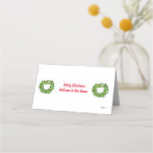 Platzkarten: Frohe Weihnachten Platzkarte (Vorderseite)