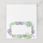 Platzkarten für Aquarellfarben (Außenseite Aufgefaltet)