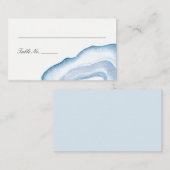 Platzkarten für Aquarellfarben | Blau (Vorne/Hinten)