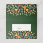 Platzkarten für Blumenmuster (Außenseite Aufgefaltet)