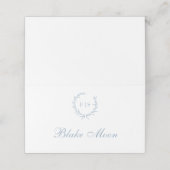 Platzkarten für das hellblaue Gesicht (Außenseite Aufgefaltet)