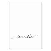 Platzkarten für den Signaturnamen in Multifunktion Tischnummer (Vorderseite)