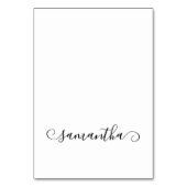 Platzkarten für die Niedliche schwarze Kurbel Tischnummer (Vorderseite)