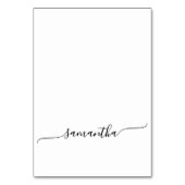 Platzkarten für einfache Swash-Signaturen Tischnummer (Vorderseite)