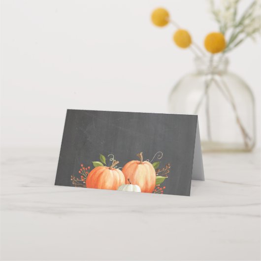 Platzkarten für Erntedank oder Friendsgiving-Namen (Vorderseite)