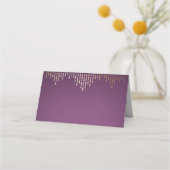 Platzkarten für Hochzeiten im Deko, Gold und lila (Rückseite)