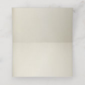 Platzkarten für Hochzeiten mit Holz, Burlap & Twin (Innenseite Aufgefaltet)