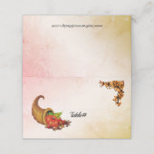 Platzkarten für klassische Erntedank (Außenseite Aufgefaltet)