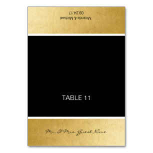 Platzkarten für personalisierte DIY-Hochzeitstitel Tischnummer