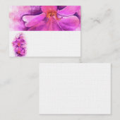 Platzkarten für stylisierte Radiant Orchid (Vorne/Hinten)