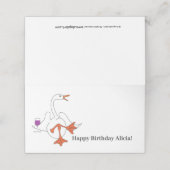 Platzkarten für Weingänse (Außenseite Aufgefaltet)