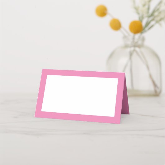 Platzkarten im rosa Zinnstil (Vorderseite)