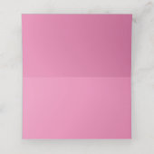 Platzkarten im rosa Zinnstil (Innenseite Aufgefaltet)