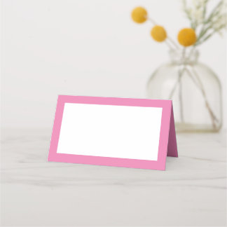 Platzkarten im rosa Zinnstil