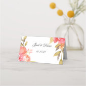 Platzkarten in Aquarellfarbe Rosa (Rückseite)