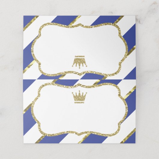 Platzkarten, Lebensmittelkarten, Imitate Gold Platzkarte (Außenseite Aufgefaltet)