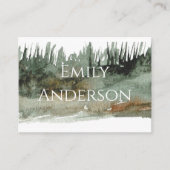 Platzkarten mit Bergsicht Visitenkarte (Vorderseite)