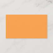 Platzkarten, Orange, glänzend und poliert Platzkarte (Rückseite)