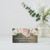 Platzkarten Rustikale Spitzen aus dunklem Holz Lan (Stehend Vorderseite)