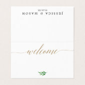 Platzkarten Visitenkarten (Außenseite Aufgefaltet)