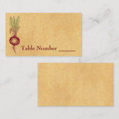 Platzkarten von Rüben (Vorne/Hinten)