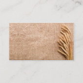 Platzkarten Wheat auf Burlap Sack Country Rum (Vorderseite)