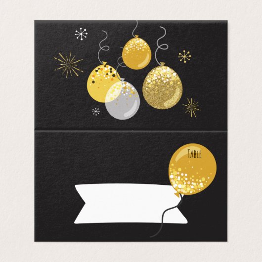 Platzkarten zum 50. Jubiläum schreiben (Außenseite Aufgefaltet)