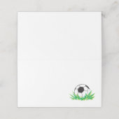 Platzkarten zum Party von Fußball (Außenseite Aufgefaltet)