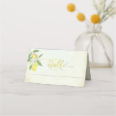Platzkarten zum Thema Wasserfarbe Lemon (Vorderseite)