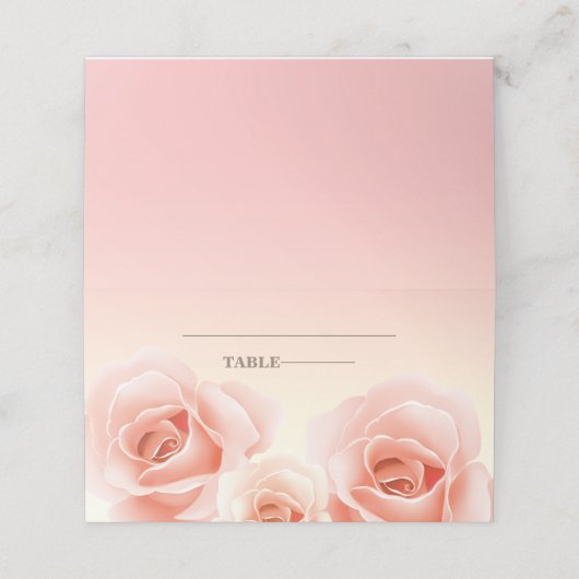 Platzkarten zum Zeichnen von Tabellen in eleganten (Außenseite Aufgefaltet)