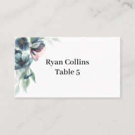 Platzkarten zur Blume von Wasserfarben