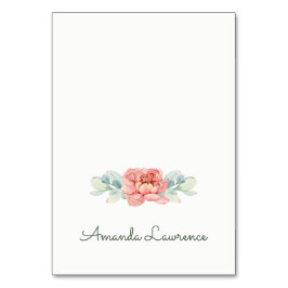 Platzkarten zur Blume von Wasserfarben Tischnummer