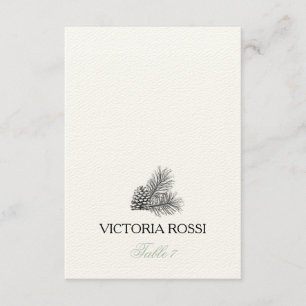 Platzkartenhalter   Rustikales Kiefernbaum-Set Einladung